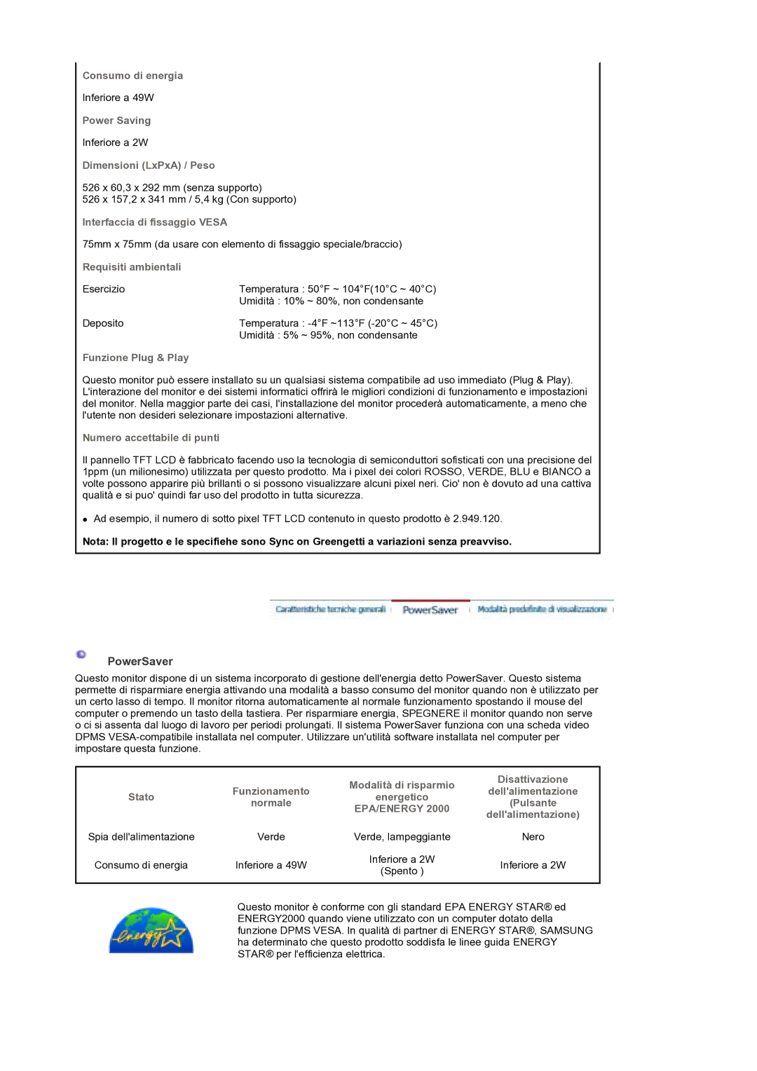 Samsung MH17WSSS/EDC manual PowerSaver 