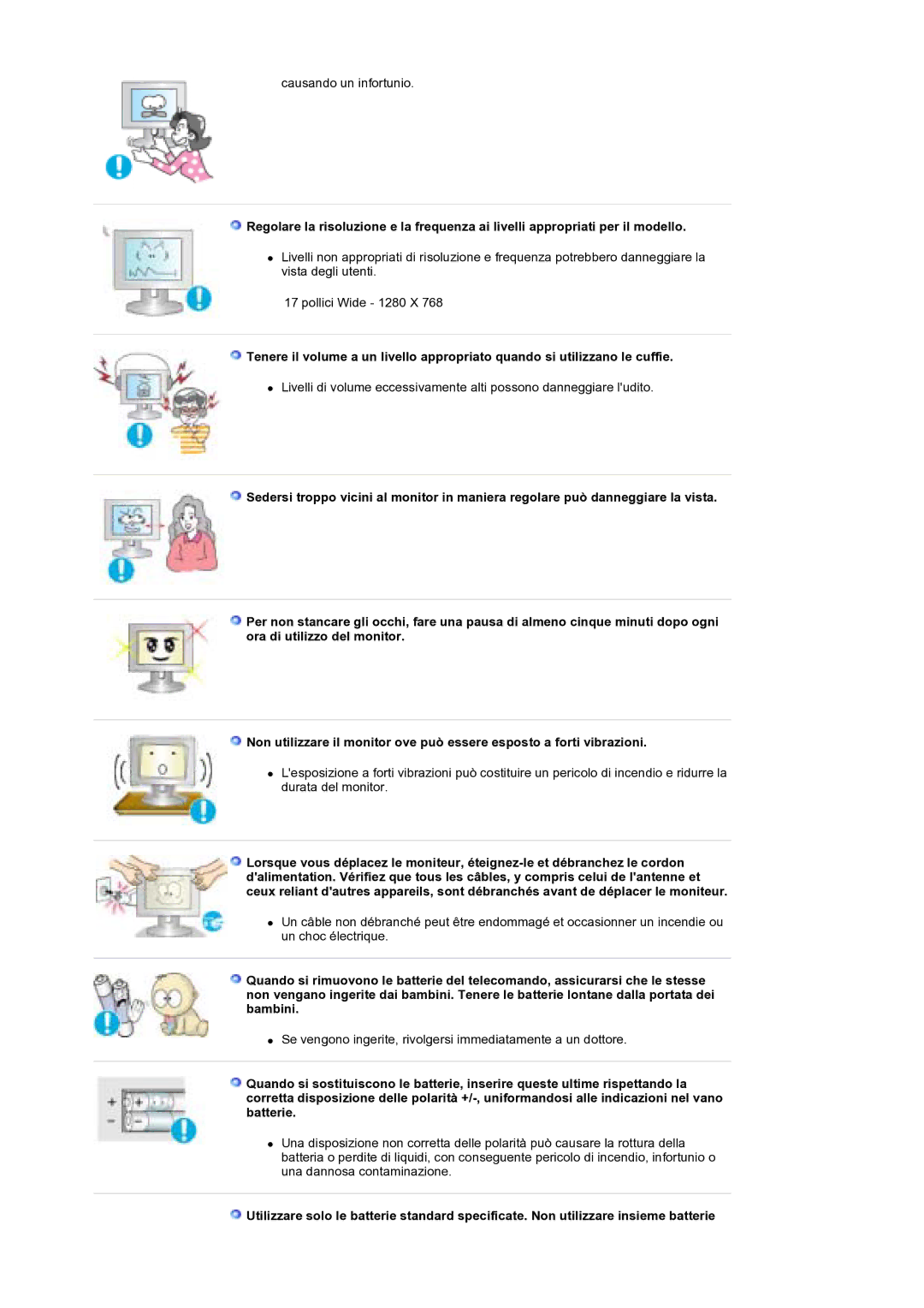 Samsung MH17WSSS/EDC manual Causando un infortunio 