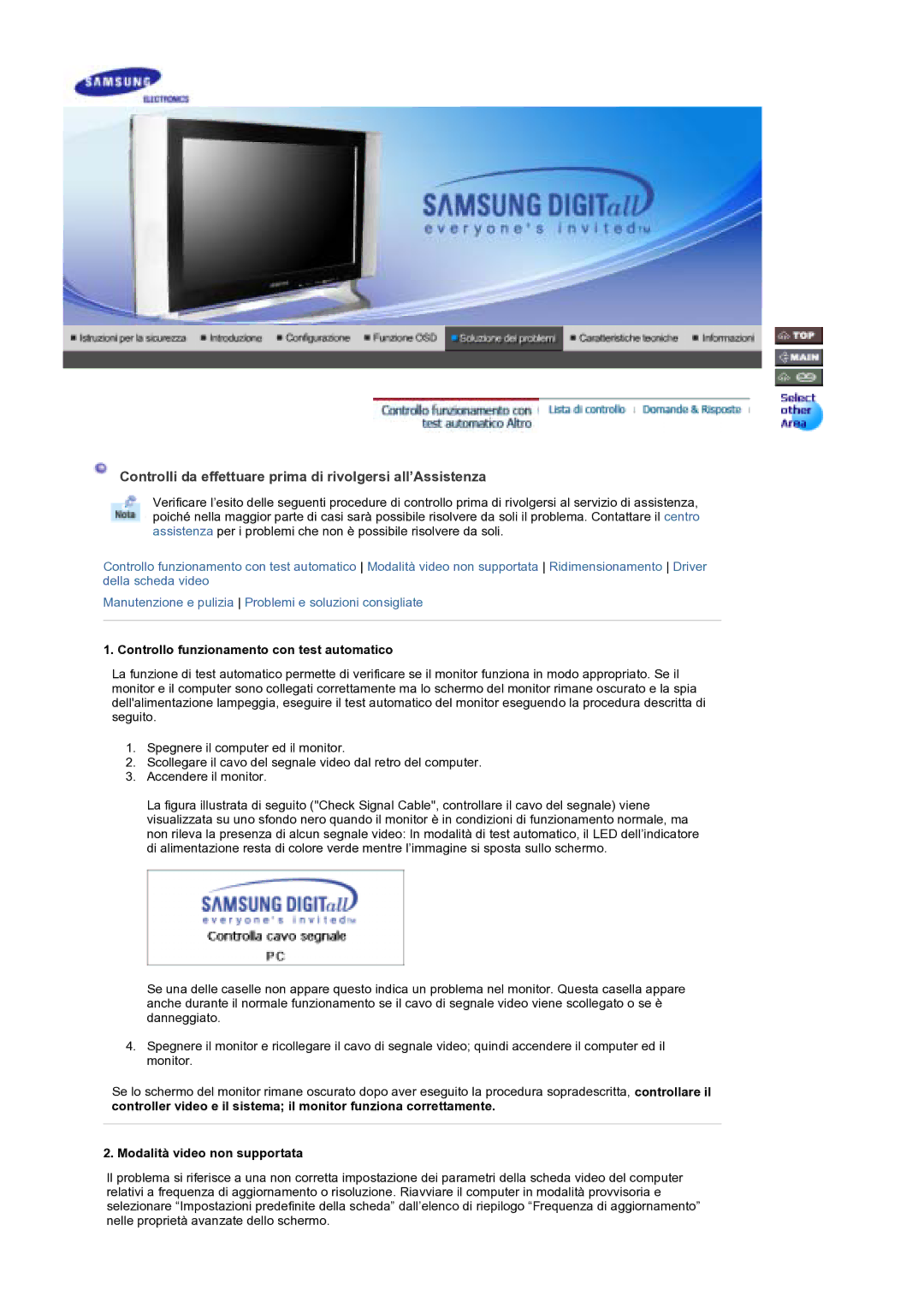 Samsung MH17WSSS/EDC manual Controlli da effettuare prima di rivolgersi all’Assistenza 