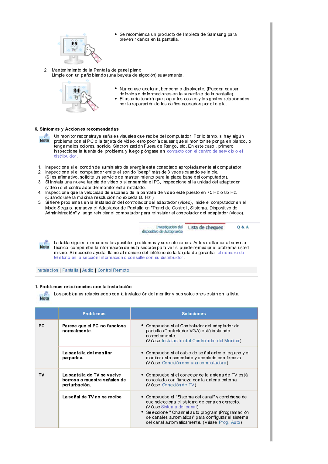 Samsung MH17WSSS/EDC manual Problemas, Soluciones 