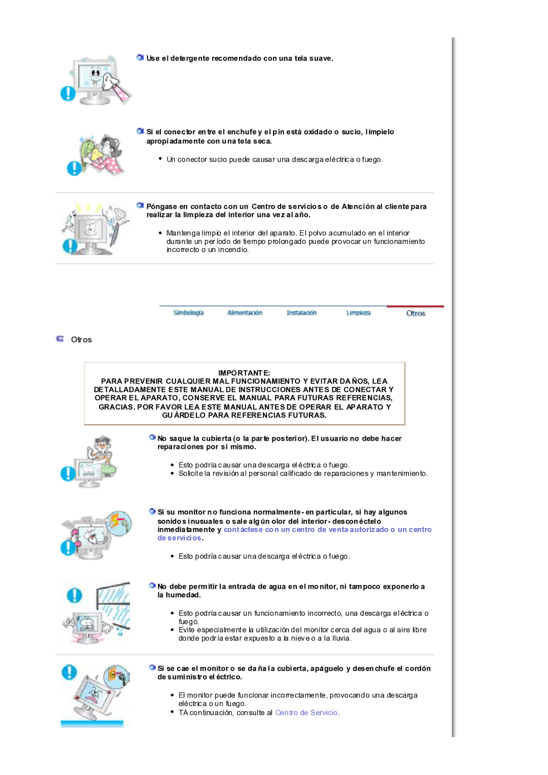 Samsung MH17WSSS/EDC manual Otros 