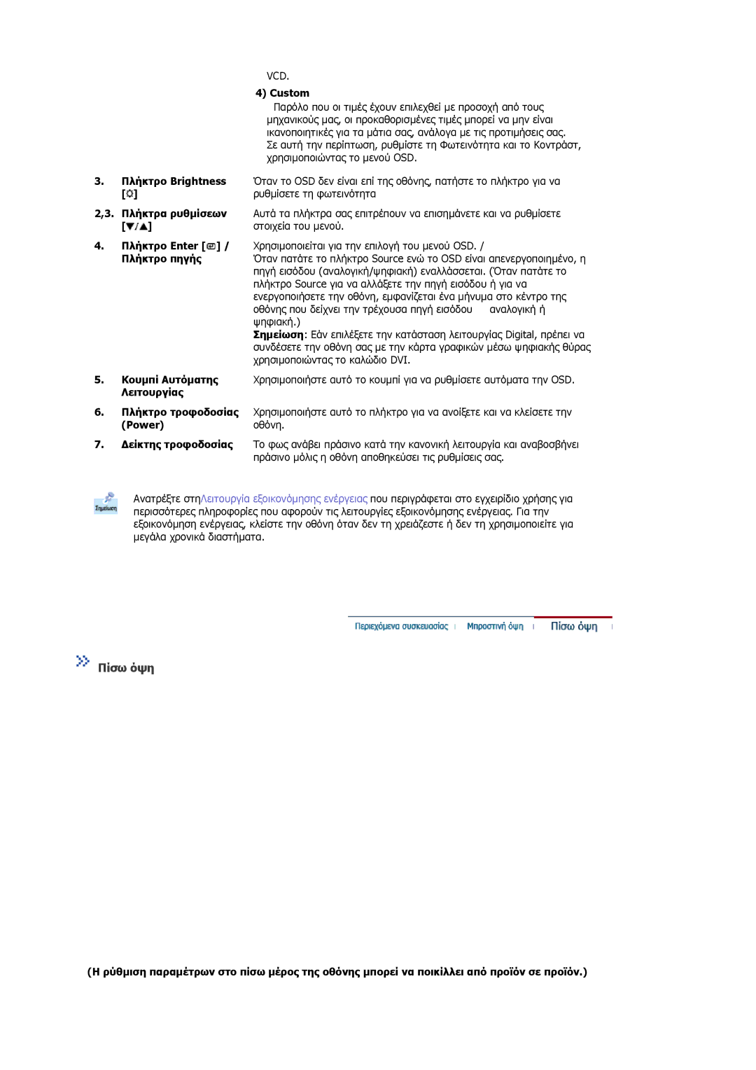 Samsung MJ19BSTSQ/EDC, MJ17ASKN/EDC, MJ17ASKS/EDC manual Πίσω όψη 