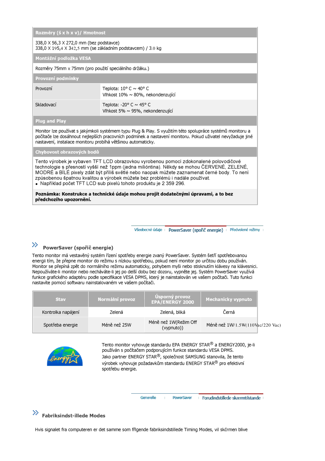 Samsung MJ15ASSS/EDC, MJ17ASKN/EDC, MJ17ASSN/EDC, MJ17ASTS/EDC manual Rozměry š x h x v/ Hmotnost, Montážní podložka Vesa 