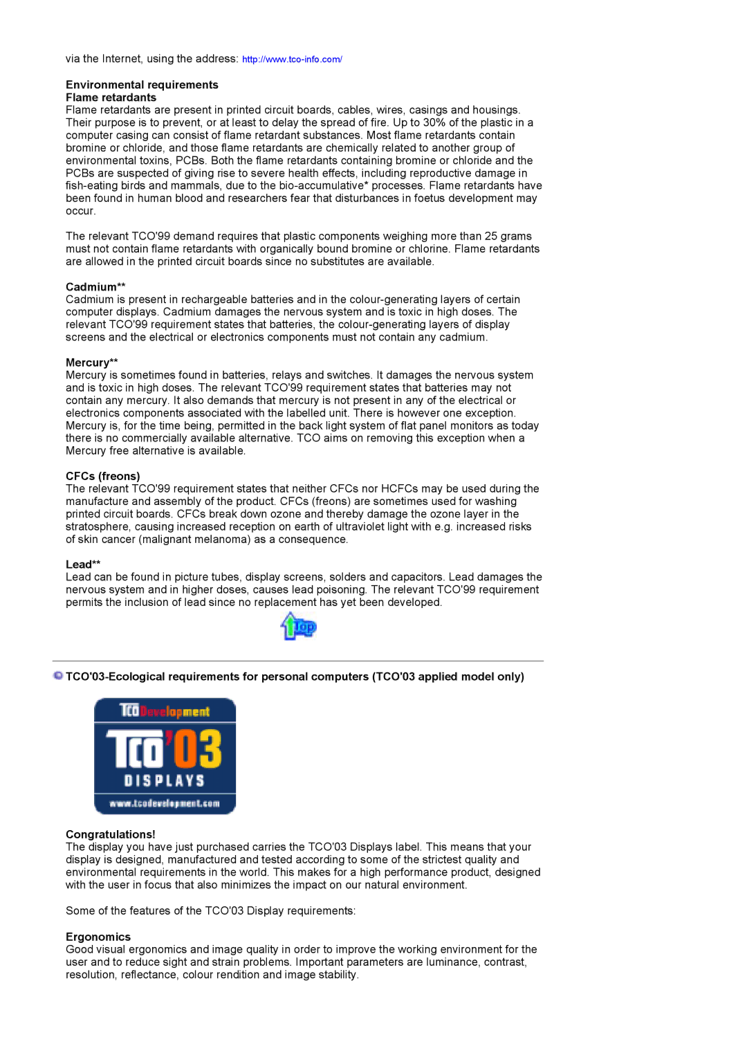 Samsung MJ15ASKS/EDC, MJ17ASKN/EDC, MJ17ASSN/EDC, MJ17ASTS/EDC, MJ17ASKS/EDC manual Environmental requirements Flame retardants 