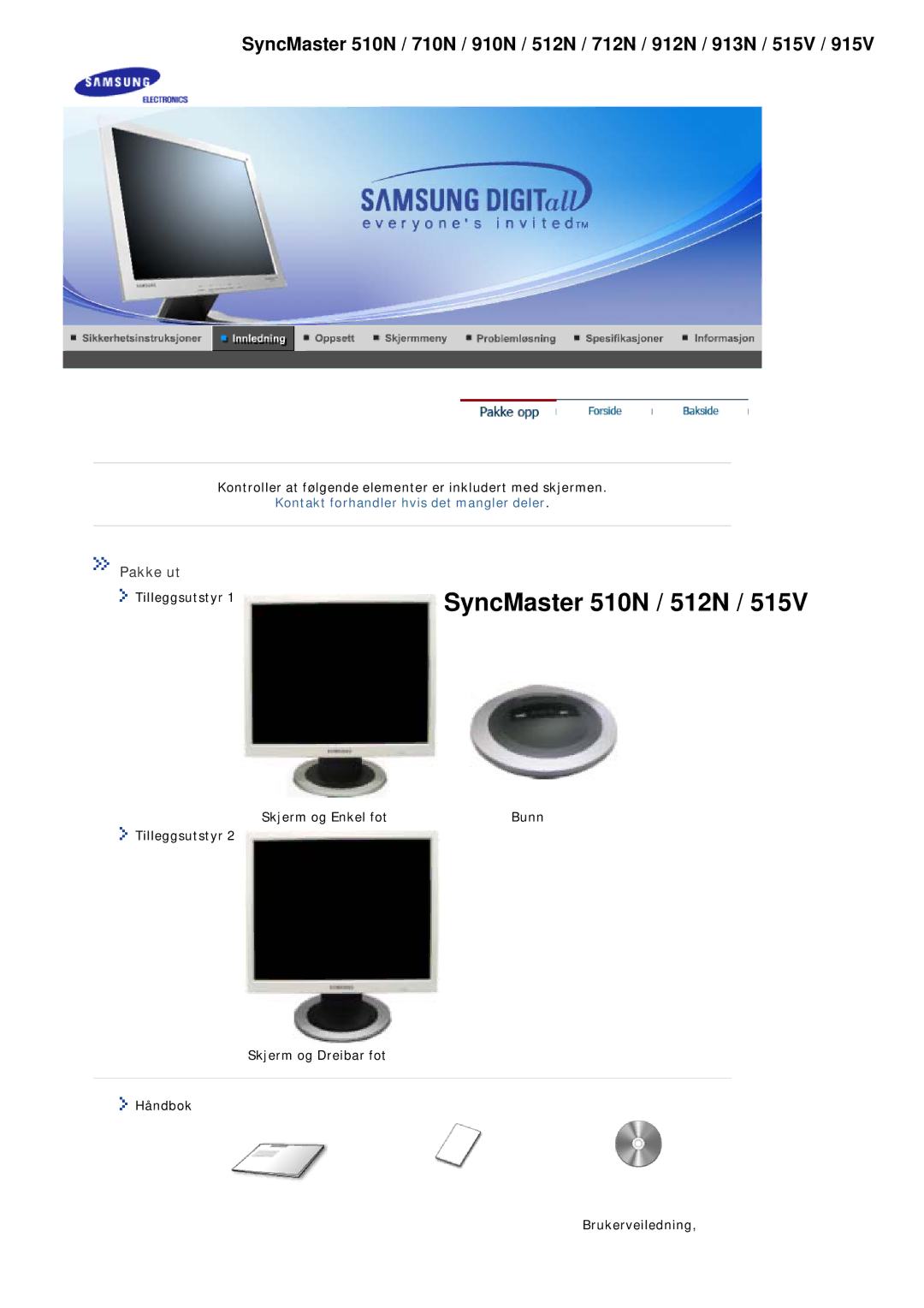 Samsung MJ17ASAS/EDC, MJ17ASKN/EDC, MJ17ASTS/EDC, MJ17ASKS/EDC, MJ17BSTSQ/EDC, MJ15ASKS/EDC manual SyncMaster 510N / 512N 