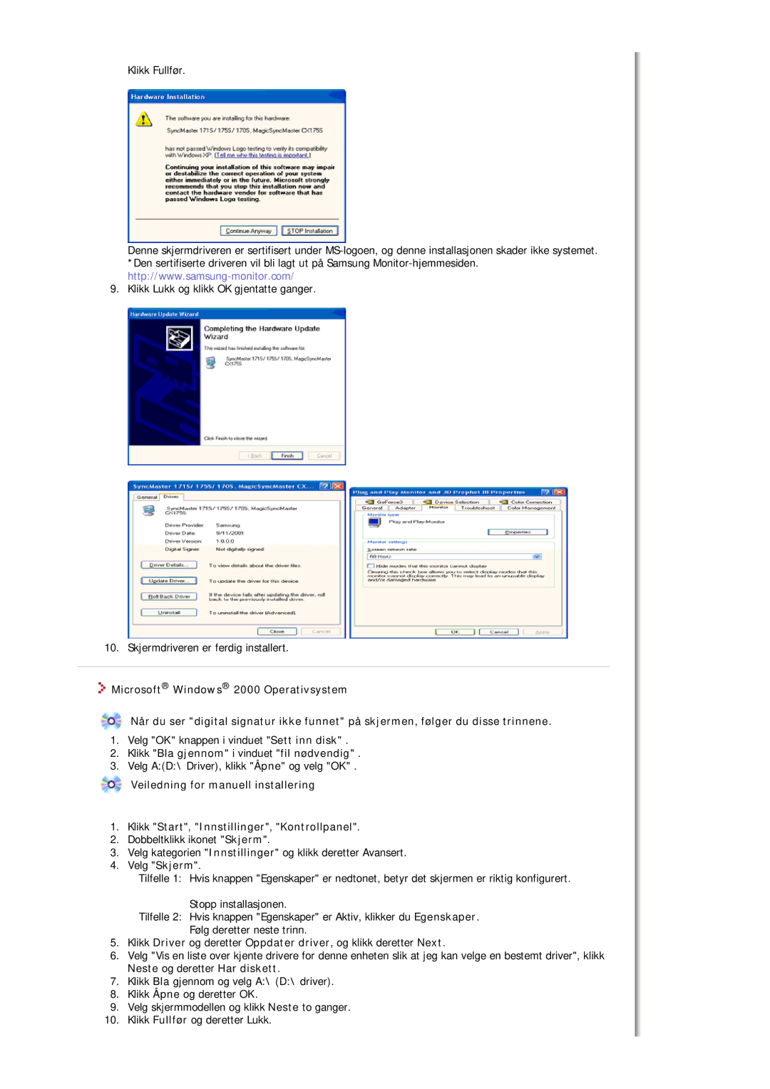 Samsung MJ17ASKN/EDC, MJ17ASTS/EDC, MJ17ASKS/EDC, MJ17BSTSQ/EDC, MJ15ASKS/EDC manual Klikk Bla gjennom i vinduet fil nødvendig 