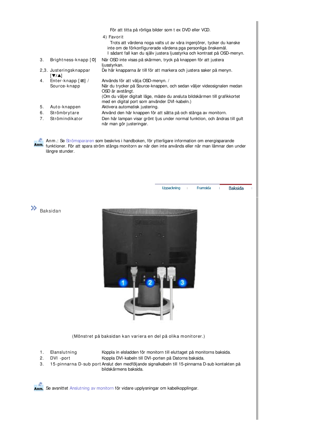 Samsung MJ17BSTSQ/EDC, MJ17ASKN/EDC, MJ17ASTS/EDC, MJ17ASKS/EDC, MJ15ASKS/EDC, MJ17ASAS/EDC, MJ17BSTSD/EDC manual Baksidan 