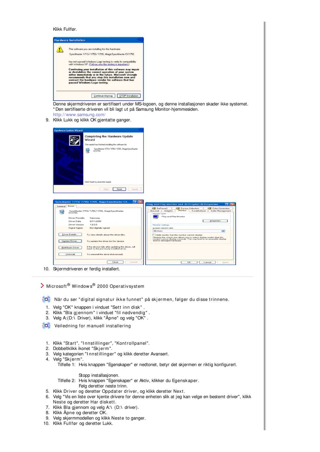 Samsung MJ17ASAS/EDC, MJ17ASKN/EDC, MJ19BSTBV/EDC, MJ17ASTS/EDC, MJ17ASKS/EDC manual Klikk Bla gjennom i vinduet fil nødvendig 