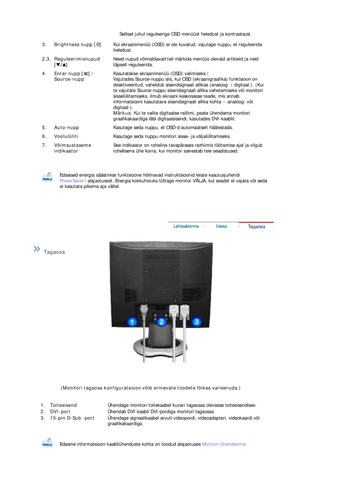 Samsung MJ19BSTBV/EDC, MJ17ASKN/EDC, MJ17ASTS/EDC, MJ17ASKS/EDC, MJ19BSTSQ/EDC, MJ17BSTSQ/EDC manual Tagaosa, Source-nupp 