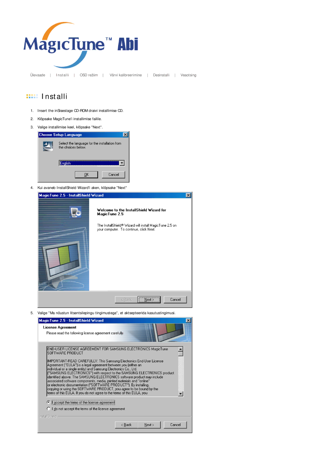 Samsung MJ17ASTS/EDC, MJ17ASKN/EDC, MJ19BSTBV/EDC, MJ17ASKS/EDC, MJ19BSTSQ/EDC, MJ17BSTSQ/EDC, MJ15ASKS/EDC manual Installi 