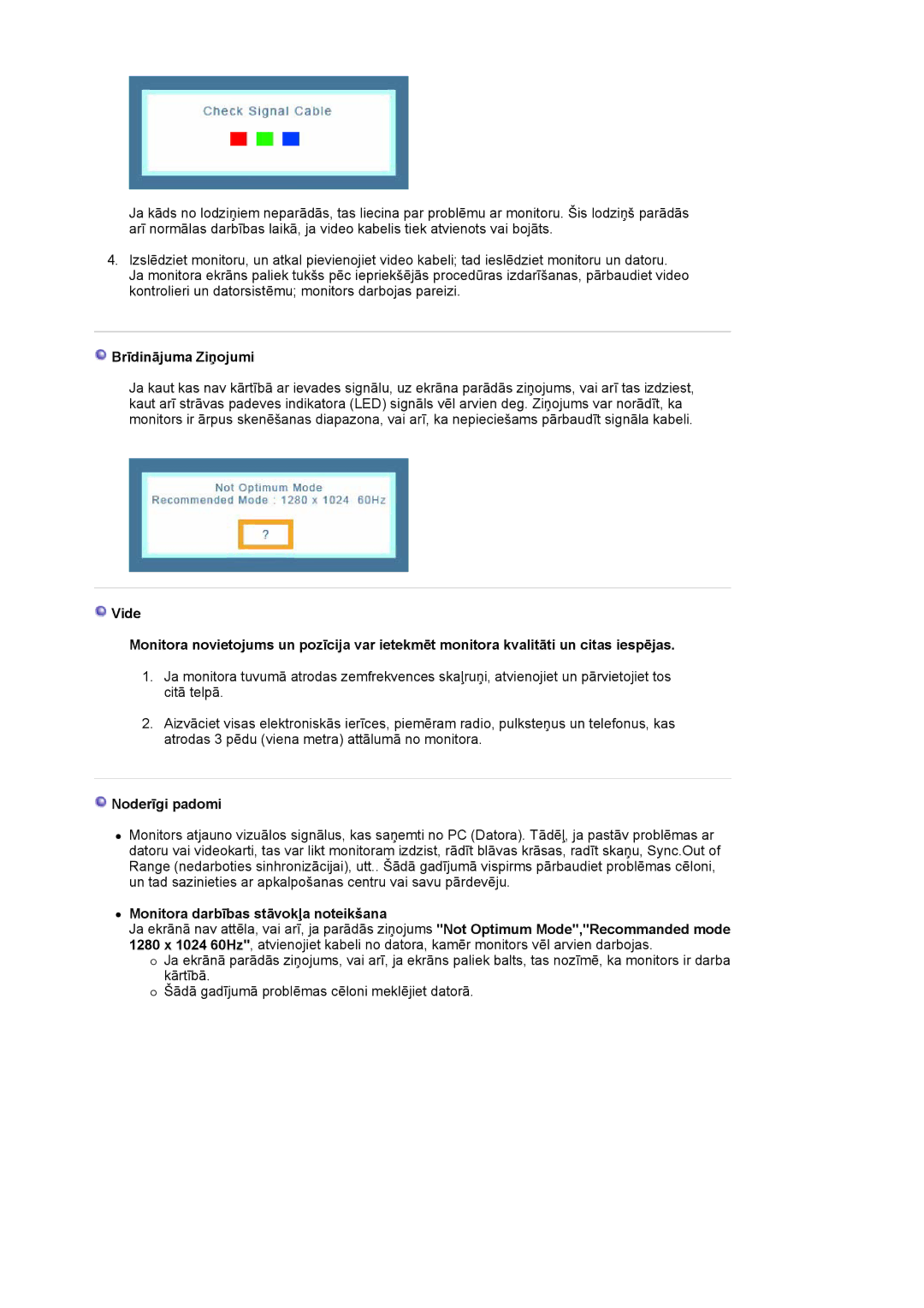 Samsung MJ17BSTSQ/EDC, MJ17ASKN/EDC, MJ19BSTBV/EDC, MJ17ASTS/EDC, MJ17ASKS/EDC, MJ19BSTSQ/EDC manual Brīdinājuma Ziņojumi 