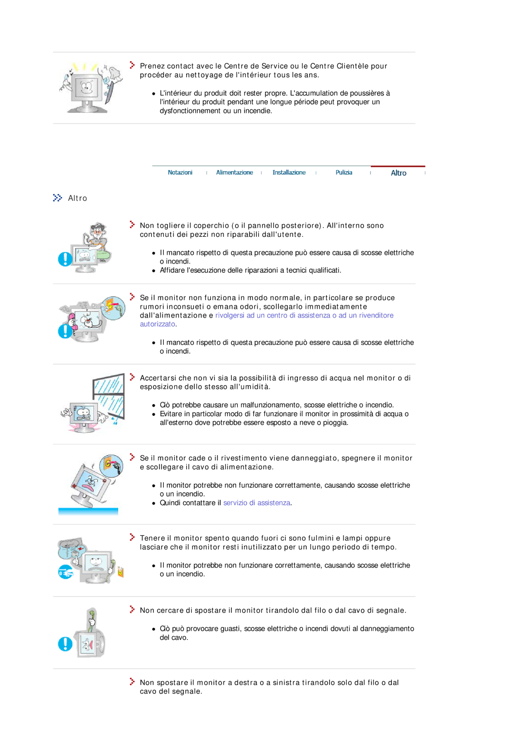 Samsung MJ17ASSS/EDC, MJ17ASKS/EDC, MJ17BSTSQ/EDC, MJ15ASKS/EDC, MJ17BSASQ/EDC, MJ17ASAS/EDC, MJ17ASSS/CLC manual Altro 