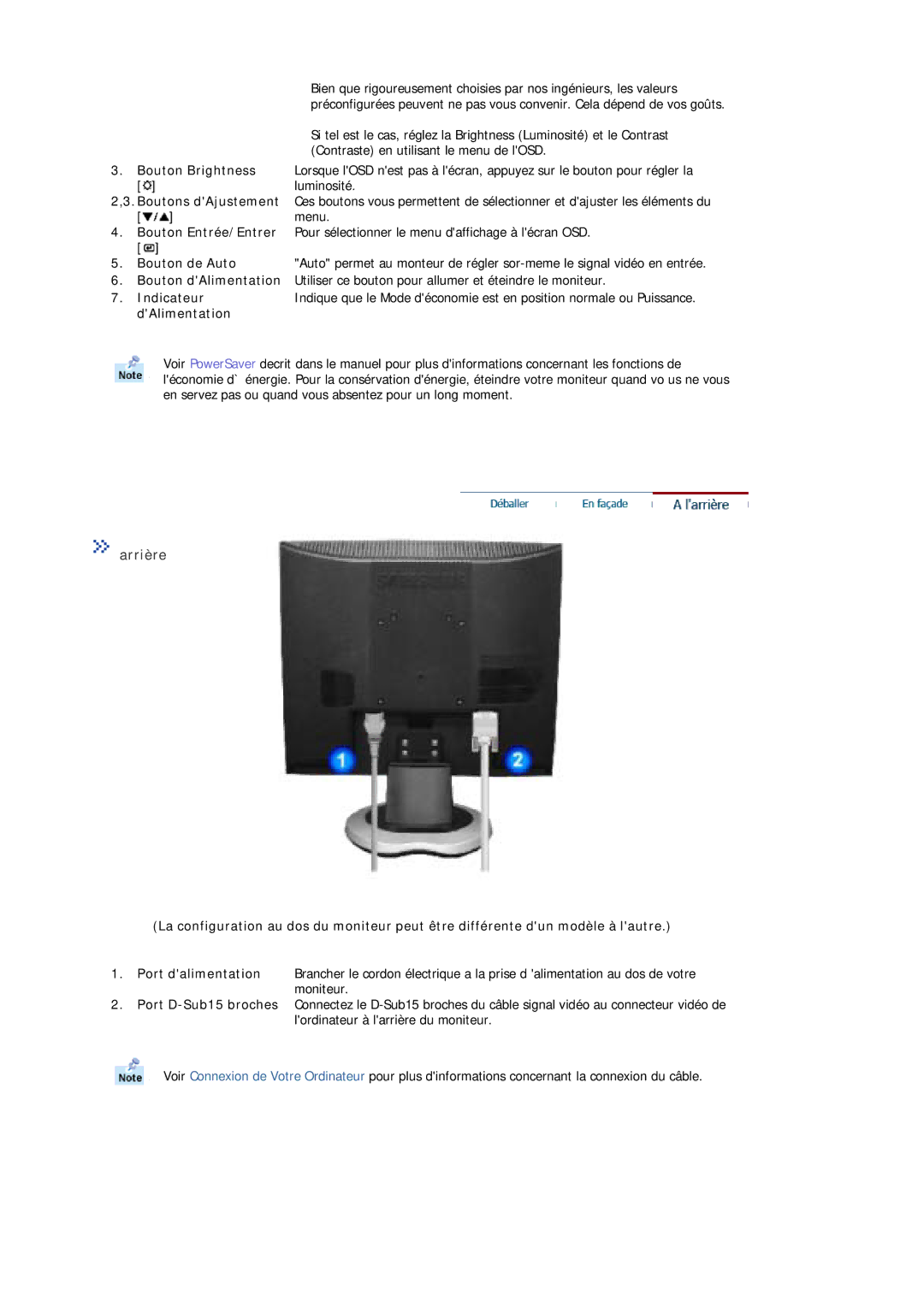 Samsung MJ17ASAS/EDC, MJ17ASTS/EDC, MJ17ASKS/EDC, MJ17BSTSQ/EDC, MJ15ASSS/EDC, MJ15ASKS/EDC, MJ17BSASQ/EDC, MJ17ASSS/EDC Arrière 