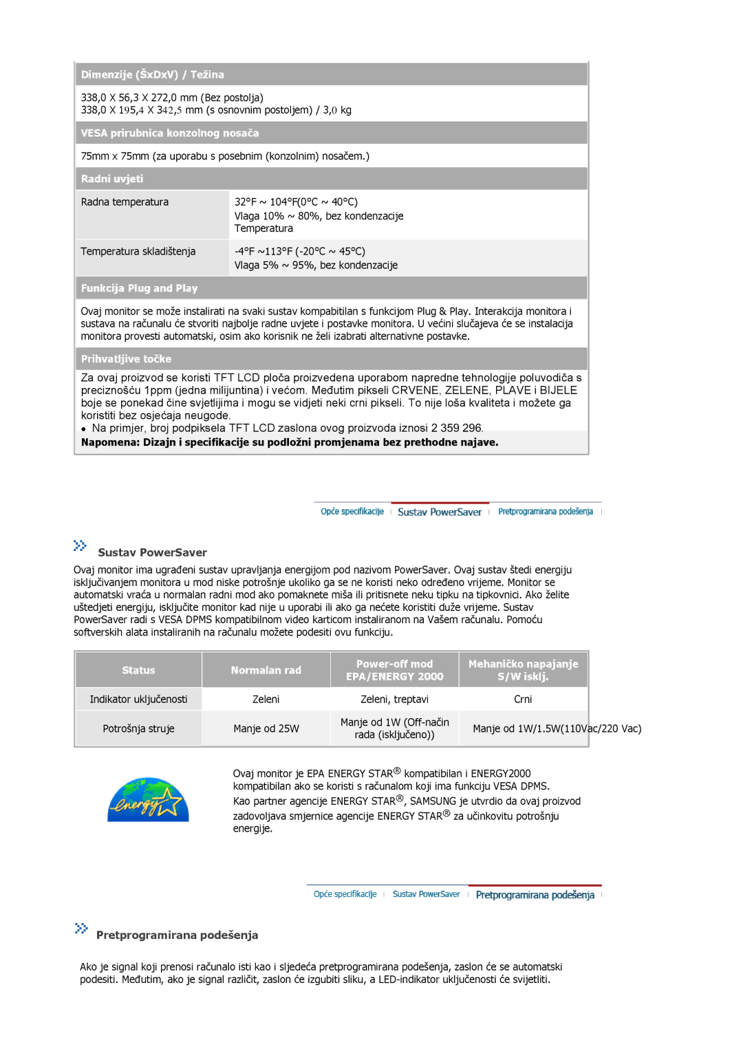 Samsung MJ15ASKN/EDC, MJ17ASTS/EDC, MJ17ASKS/EDC, MJ17BSTSQ/EDC, MJ15ASSS/EDC, MJ15ASKS/EDC manual Dimenzije ŠxDxV / Težina 