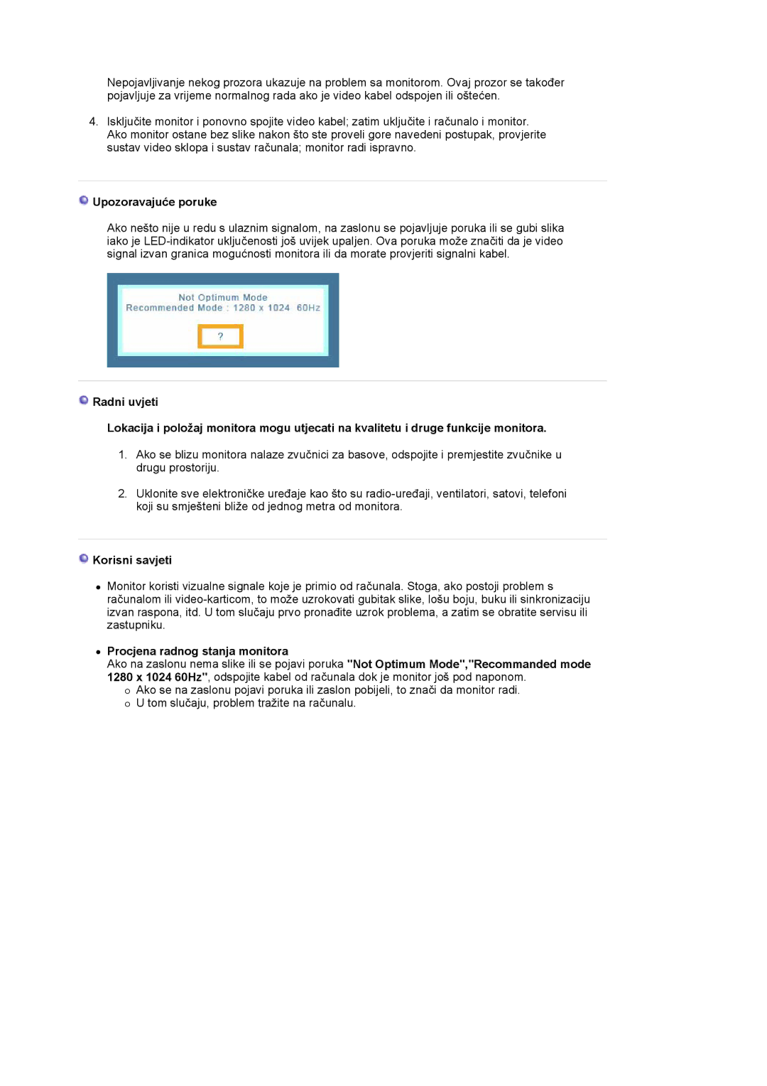 Samsung MJ19BSTSX/EDC, MJ17ASTS/EDC, MJ17ASKS/EDC, MJ19BSTSQ/EDC, MJ17BSTSQ/EDC, MJ15ASSS/EDC manual Upozoravajuće poruke 