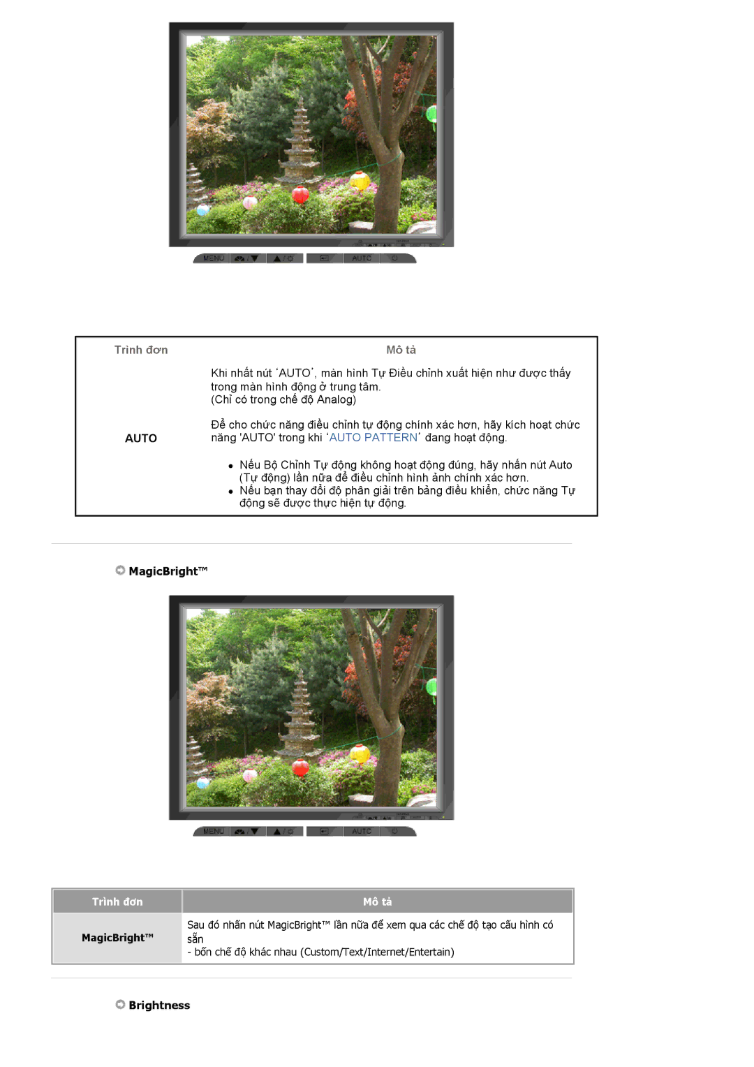 Samsung MJ17ASTS/VNT, LS15MJCKS/VNT, MJ15ASKS/VNT, LS15MJCKS/XSV manual MagicBright, Brightness 