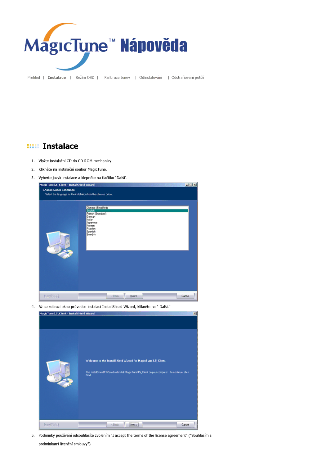 Samsung MJ17CSTS/EDC, MJ17CSKS/EDC manual Instalace 