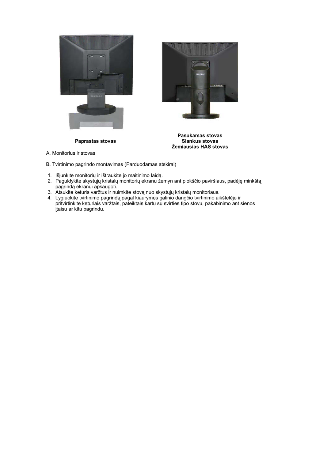 Samsung LS19HATES7/EDC, MJ19BSTBV/EDC, LS19HALKSB/EDC, LS17HATTSQ/EDC, LS17HATESQ/EDC, LS15HAAKS/EDC, LS17HAAES/EDC manual 