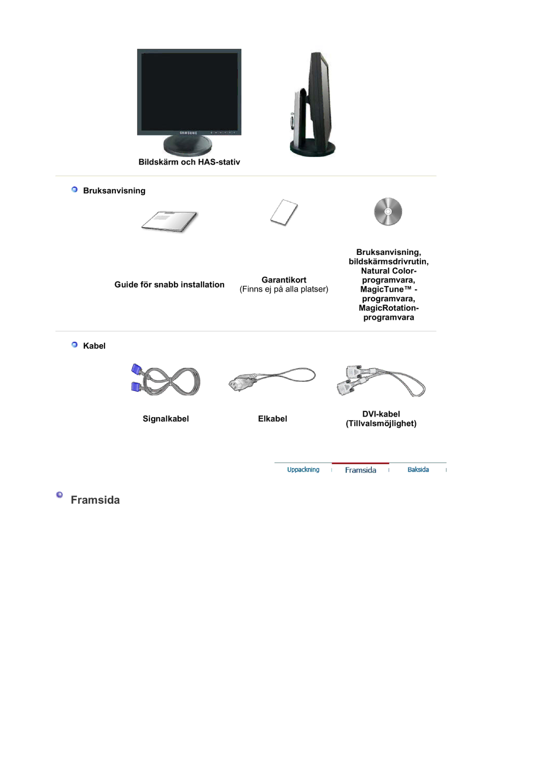 Samsung LS19HATTSQ/EDC, MJ19BSTBV/EDC, LS19HATESH/EDC, LS19HALKSB/EDC, LS17HATTSQ/EDC, LS17HAHESQ/EDC, LS15HAAKS/EDC Framsida 