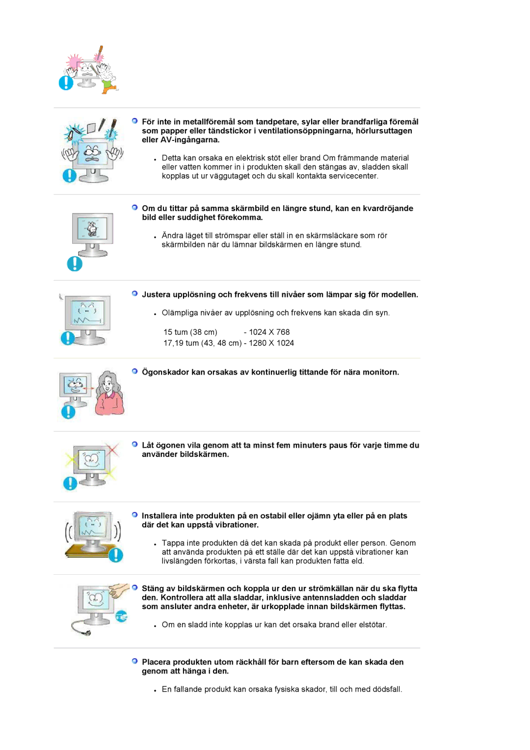 Samsung LS19HABESQ/EDC, MJ19BSTBV/EDC, LS19HATESH/EDC, LS19HALKSB/EDC, LS17HATTSQ/EDC, LS17HAHESQ/EDC manual 17,19 tum 43, 48 cm 