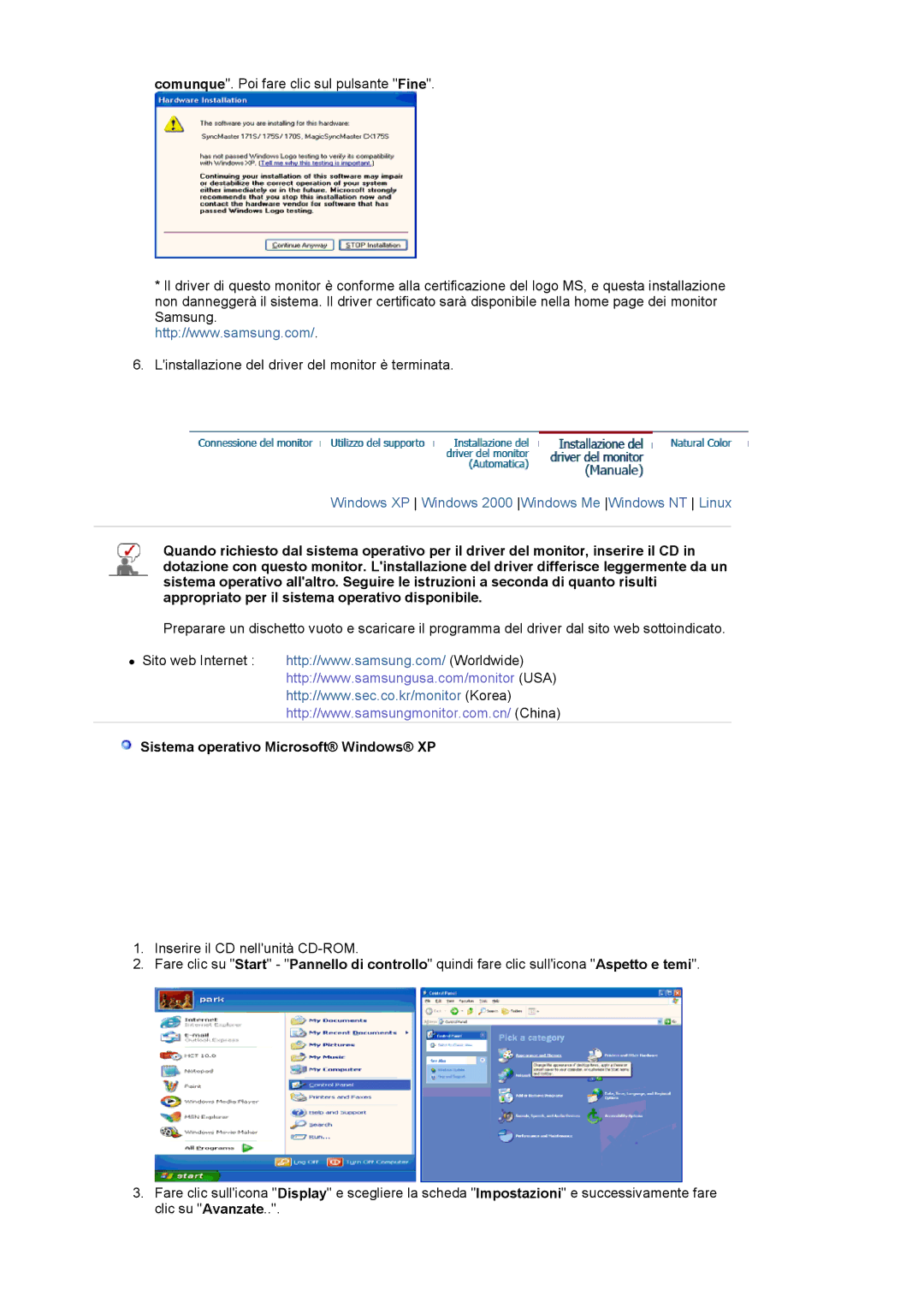 Samsung MJ19ESKSB/EDC manual Sistema operativo Microsoft Windows XP 