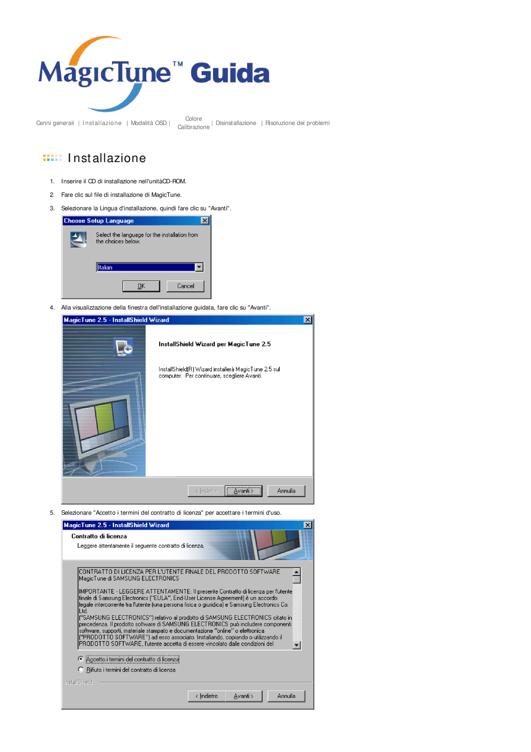 Samsung MJ19ESKSB/EDC manual Installazione 