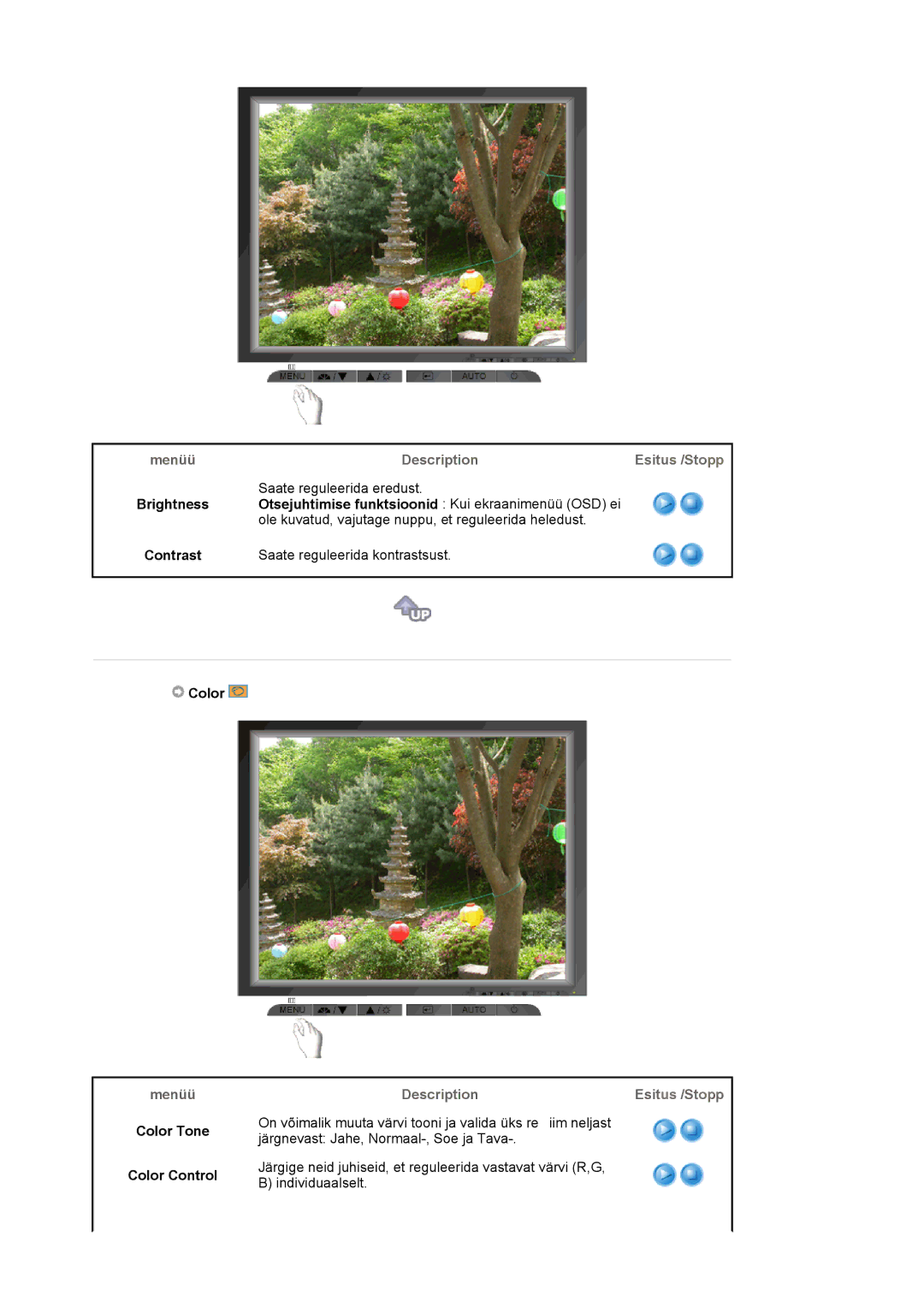 Samsung MJ19ESKSB/EDC manual Contrast, Color Tone Color Control 