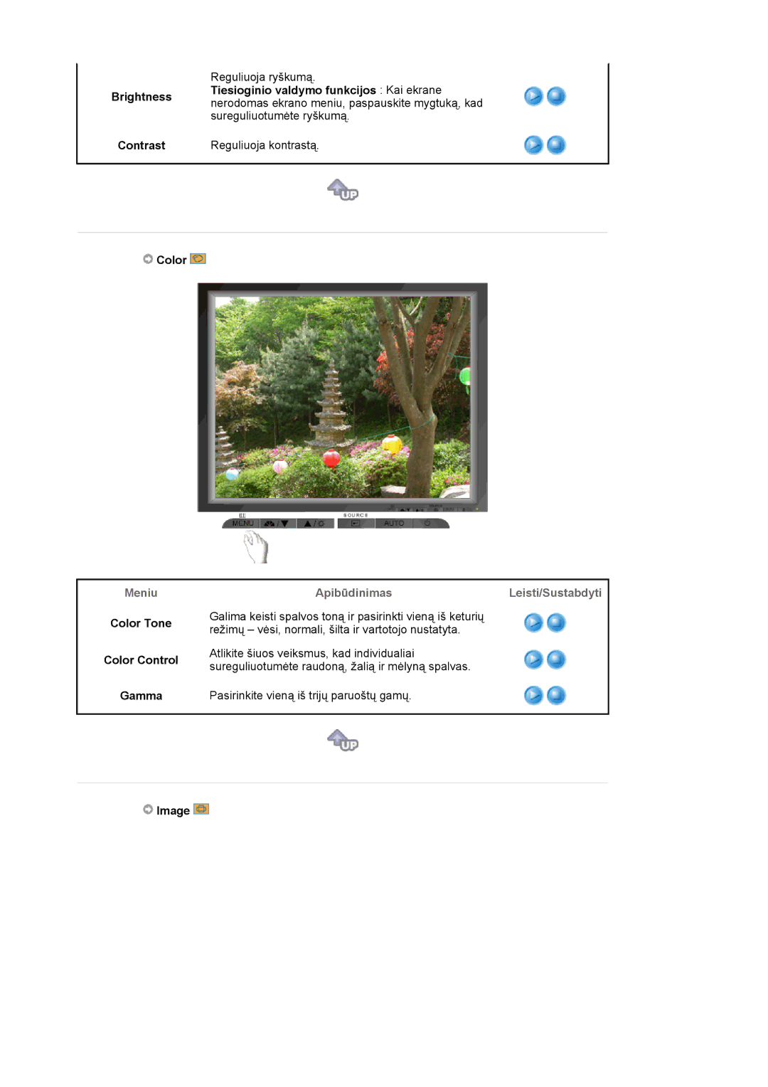 Samsung MJ19ESKSB/EDC manual Brightness Contrast, Color Tone Color Control Gamma 