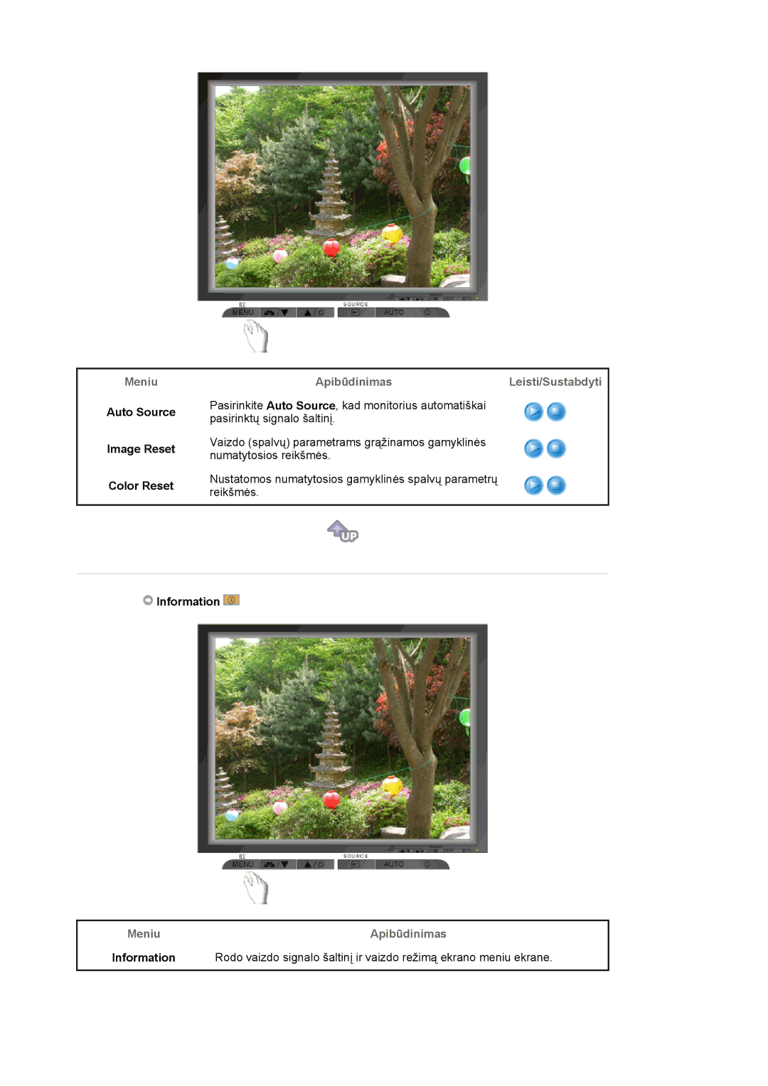 Samsung MJ19ESKSB/EDC manual Auto Source Image Reset Color Reset, Information 