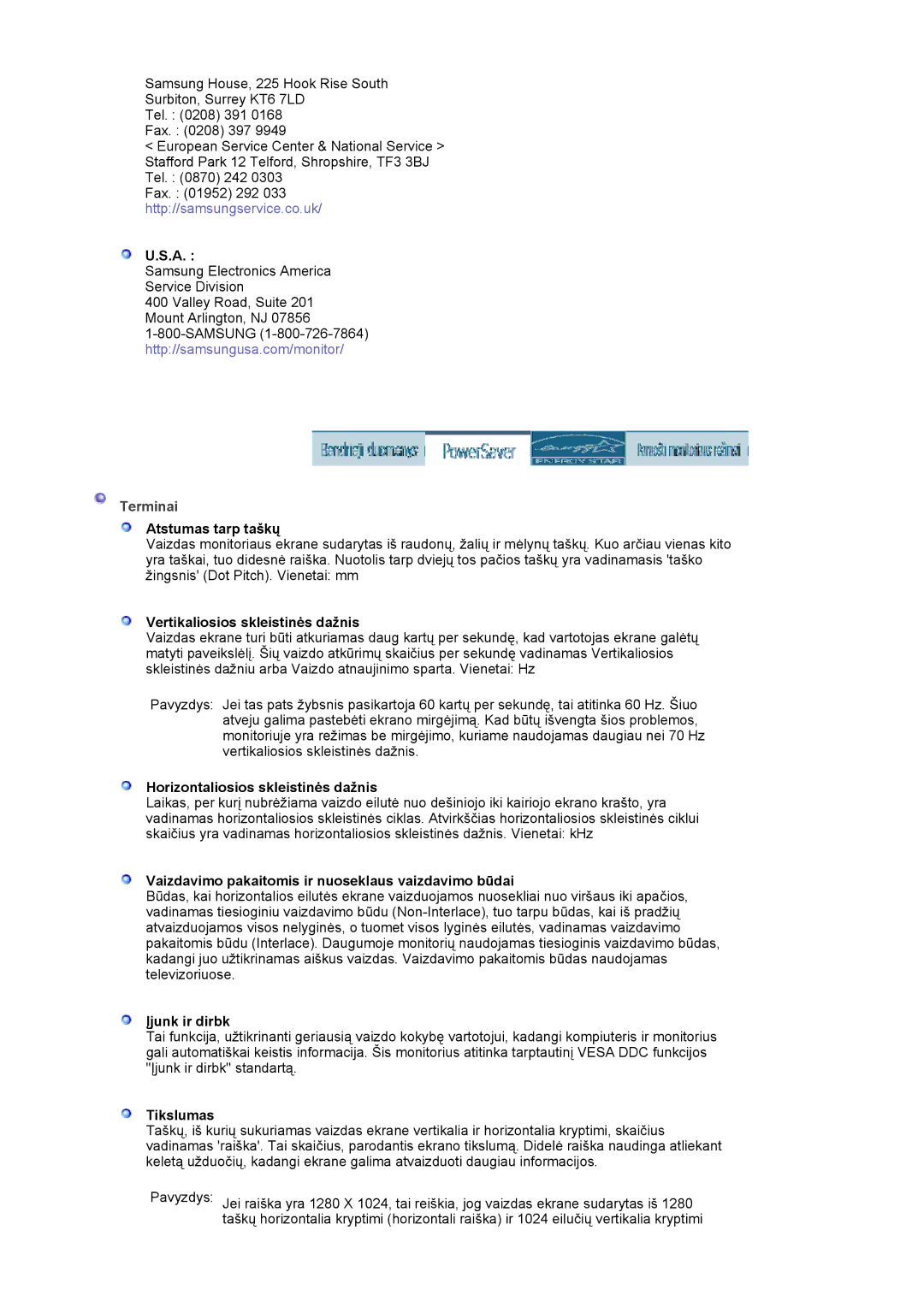 Samsung MJ19ESKSB/EDC manual Terminai 