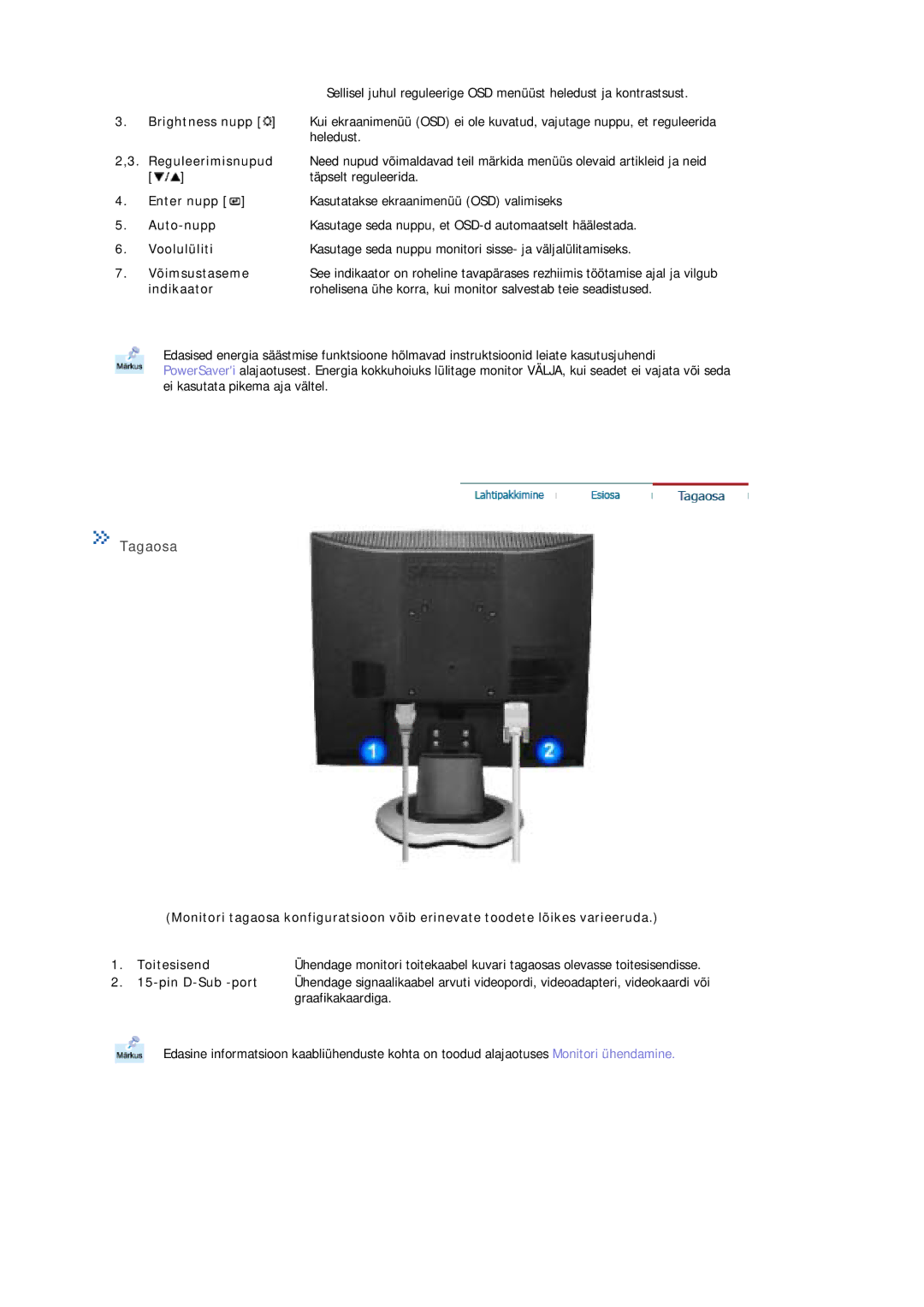 Samsung MJ19ESKSB/EDC manual Tagaosa 