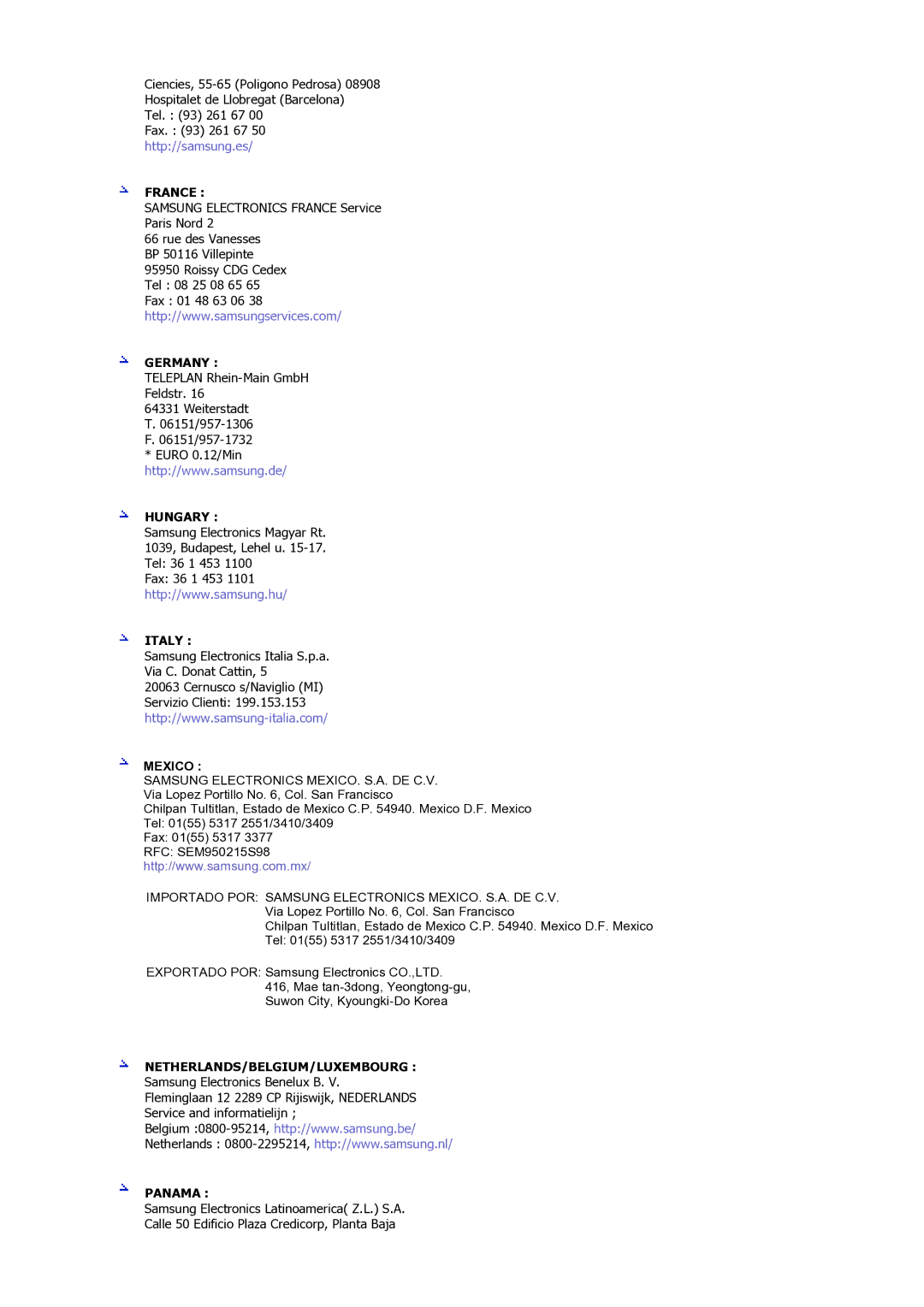 Samsung MJ19ESKSB/EDC manual France 