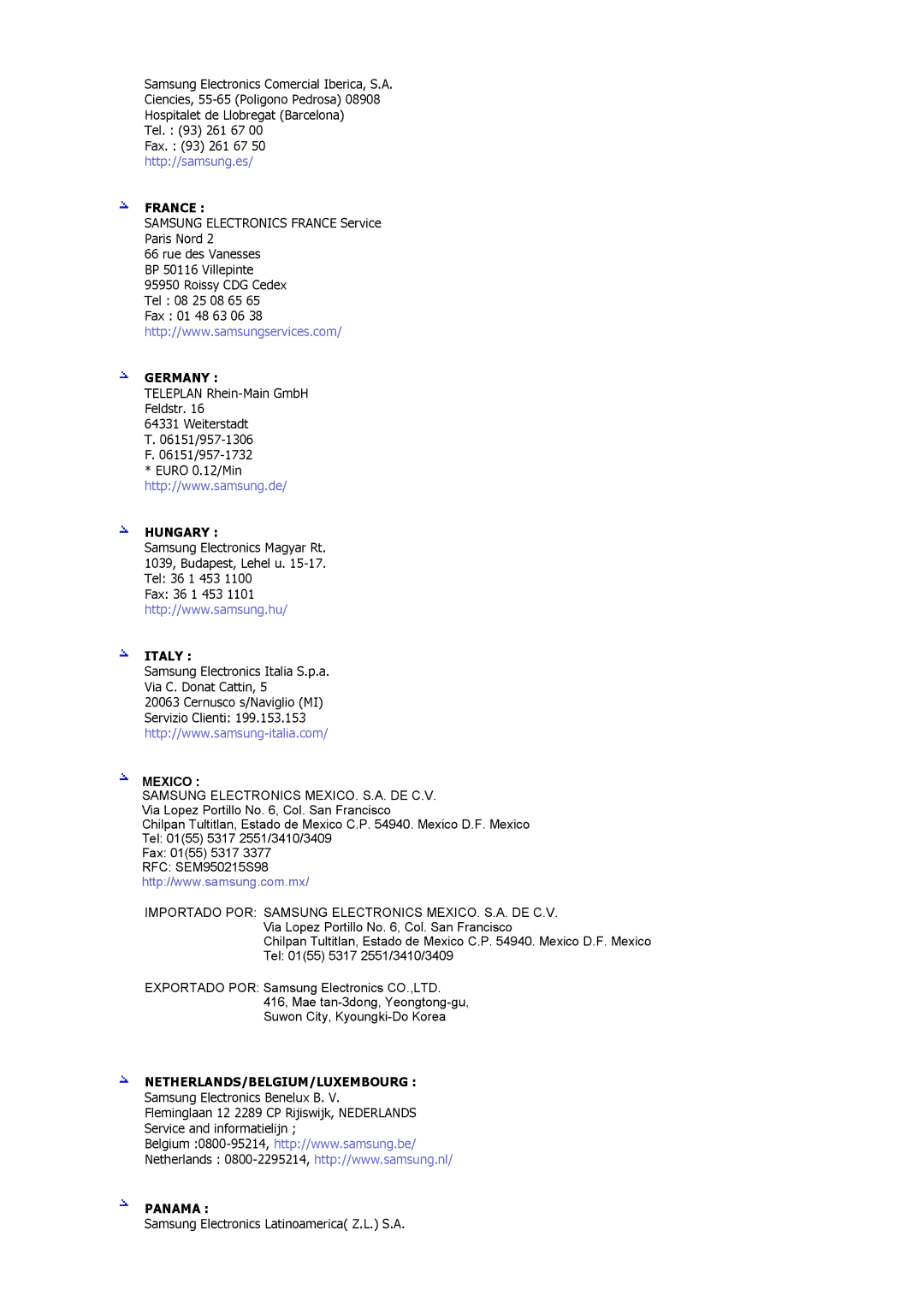 Samsung MJ19ESKSB/EDC manual France 