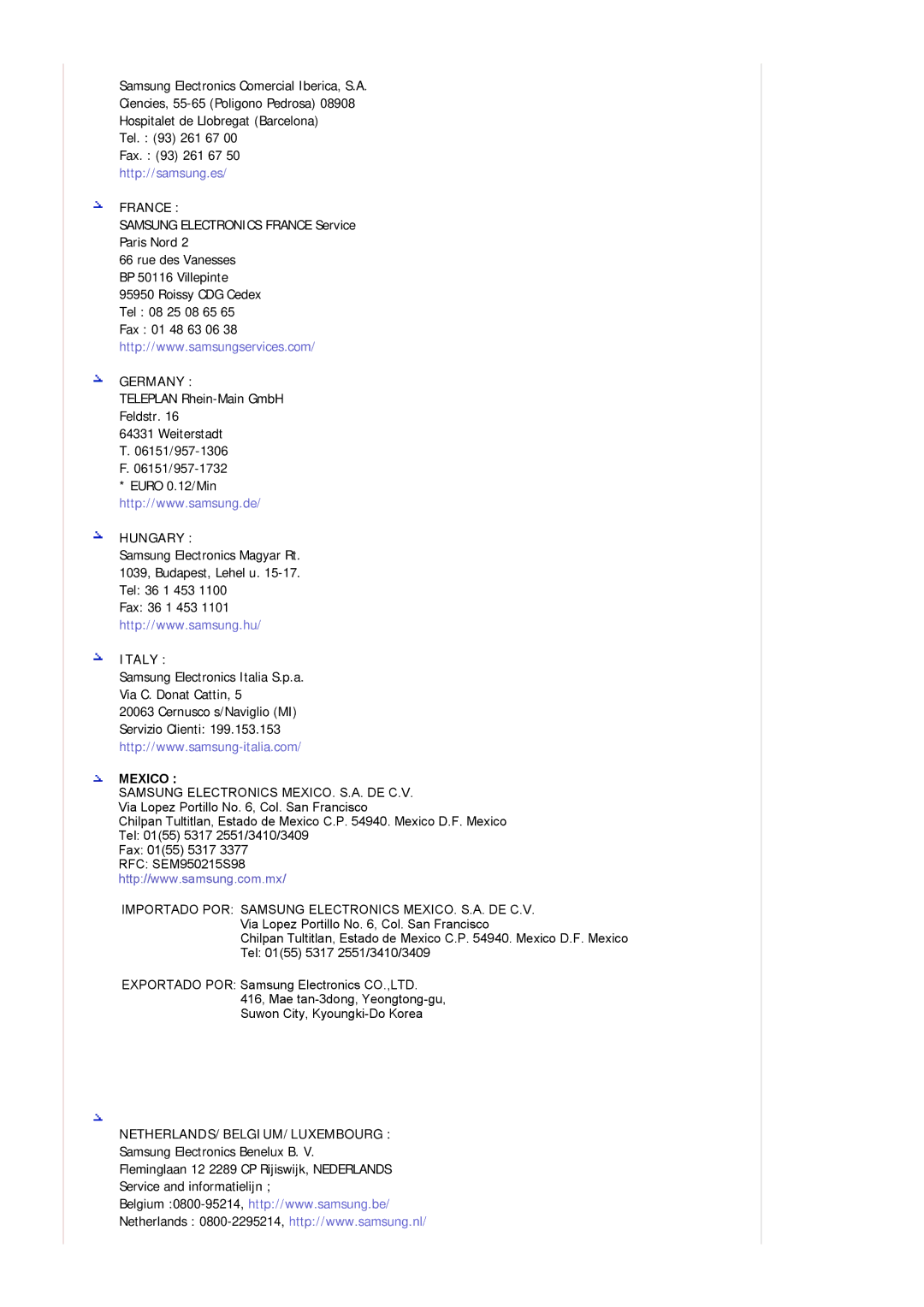 Samsung MJ19ESKSB/EDC manual France 