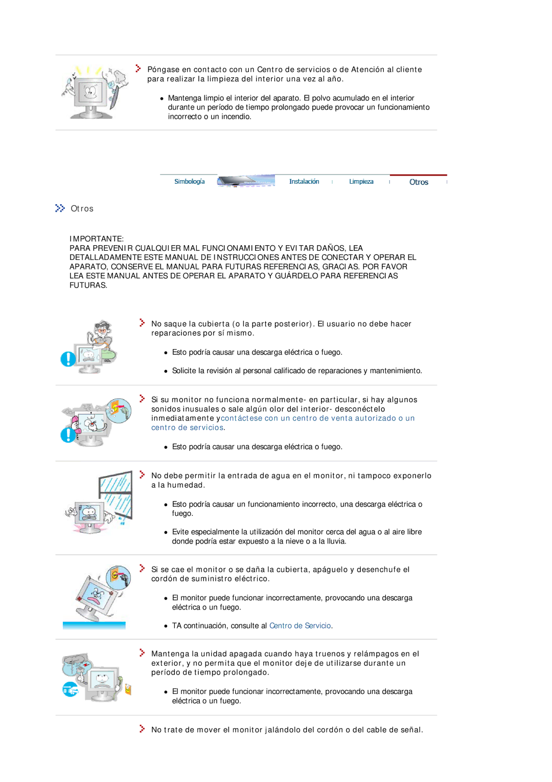 Samsung MJ19ESKSB/EDC, MJ19ESTSB/EDC manual Otros 