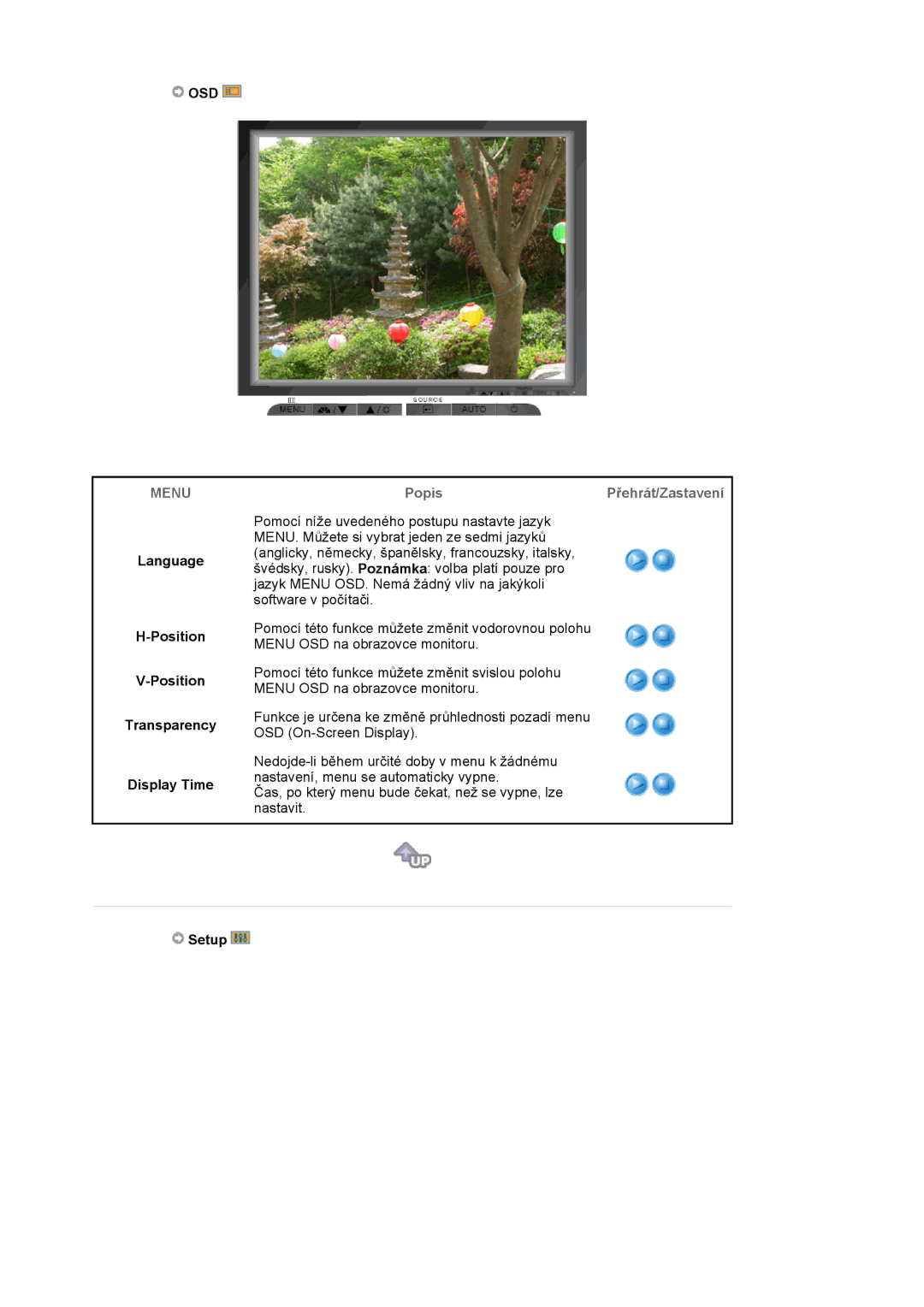 Samsung MJ19ESKSB/EDC, MJ19ESTSB/EDC manual Language, Position Transparency Display Time 