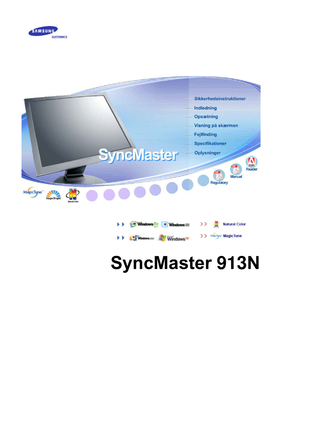 Samsung MJ19ESKSB/EDC, MJ19ESTSB/EDC manual SyncMaster 913N 