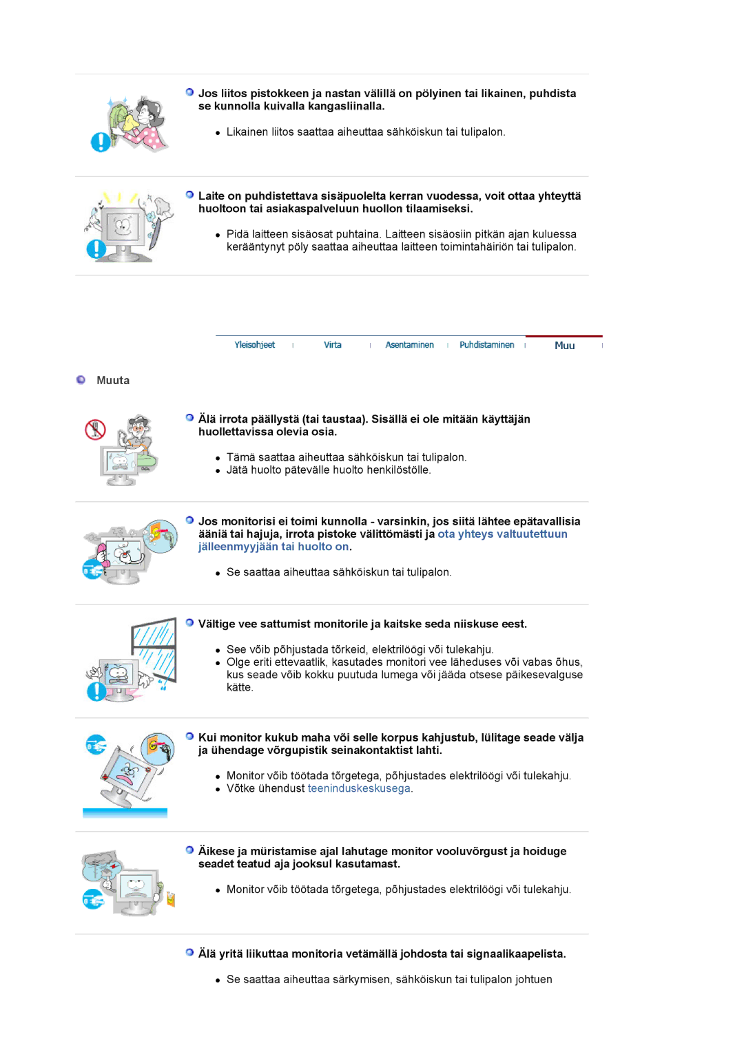 Samsung MJ19ESKSB/EDC, MJ19ESTSB/EDC manual Muuta 