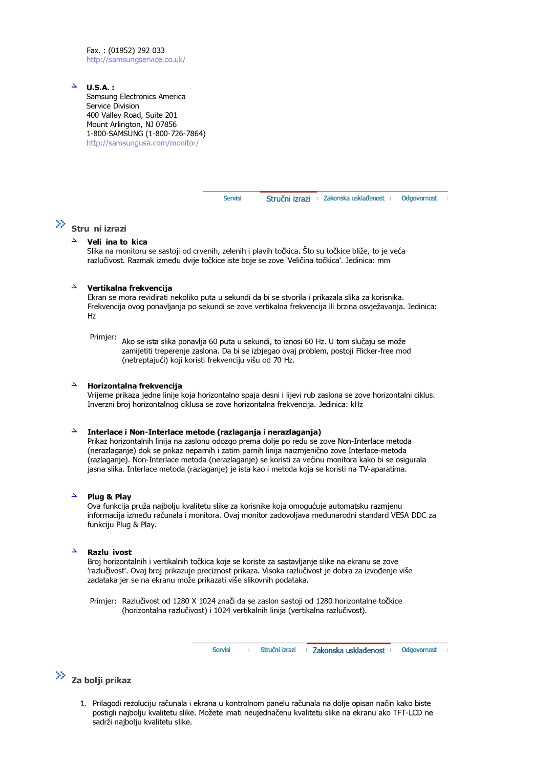 Samsung MJ19ESKSB/EDC, MJ19ESTSB/EDC manual Stručni izrazi, Za bolji prikaz 