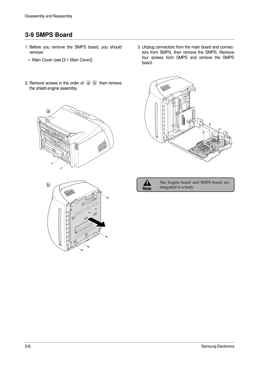 Samsung ML-1200, ML-1210 specifications Smps Board 