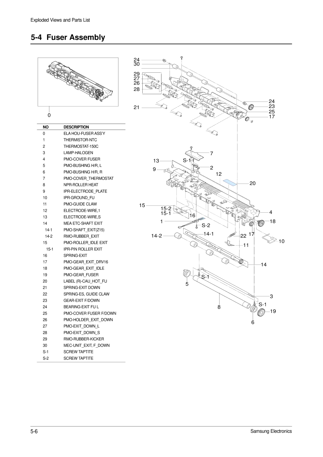 Samsung ML-1210, ML-1200 specifications 15-2 15-1 14-2 