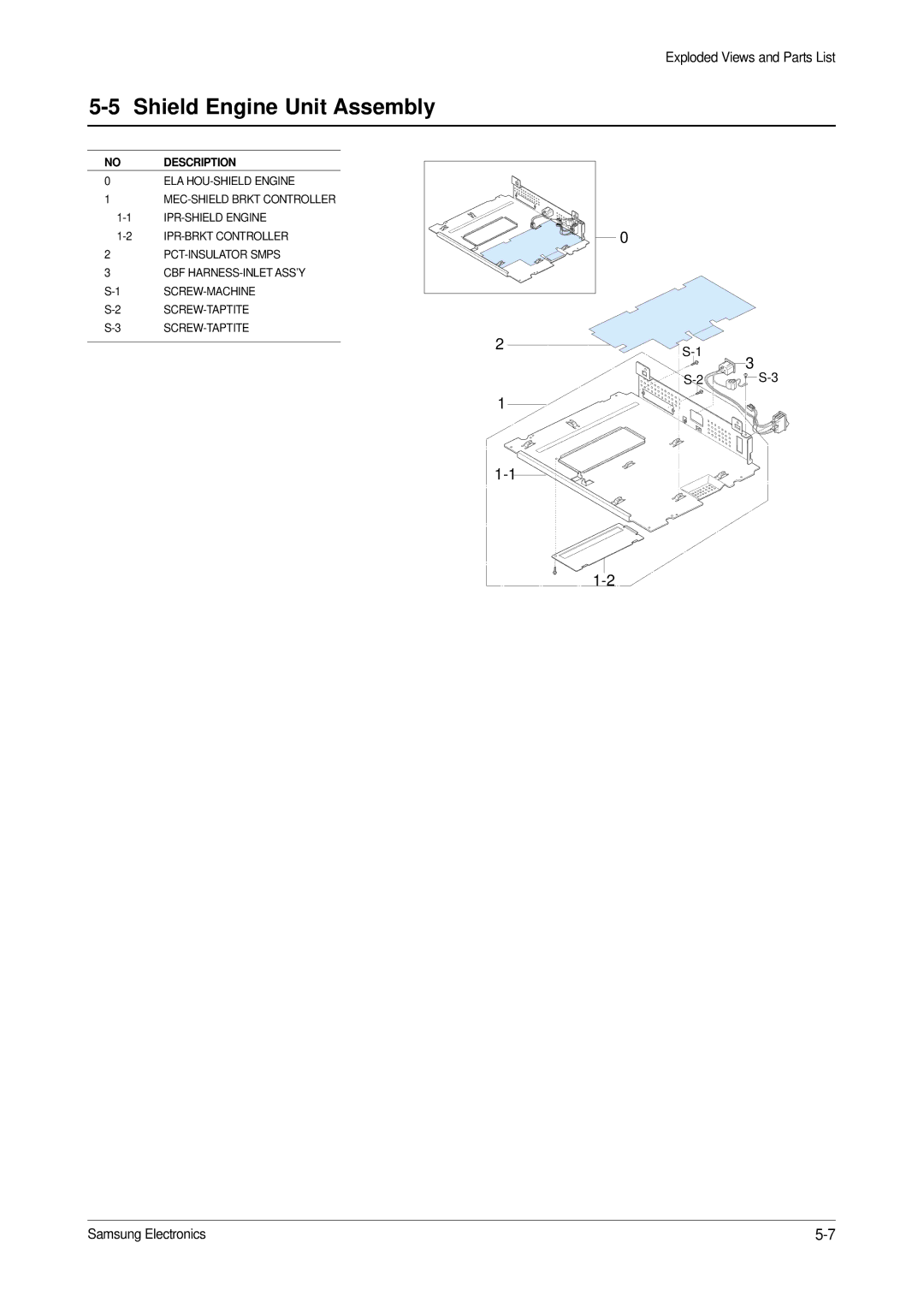 Samsung ML-1200, ML-1210 specifications Shield Engine Unit Assembly 