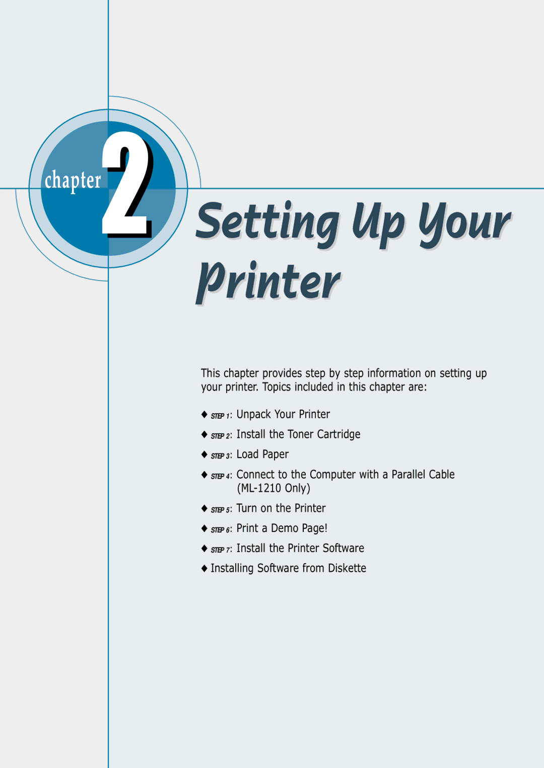 Samsung ML-1200 Series manual 