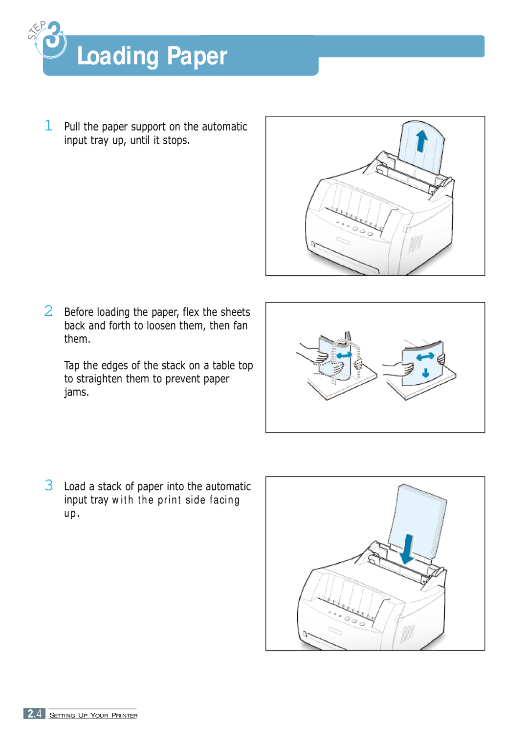 Samsung ML-1200 Series manual Loading Paper 