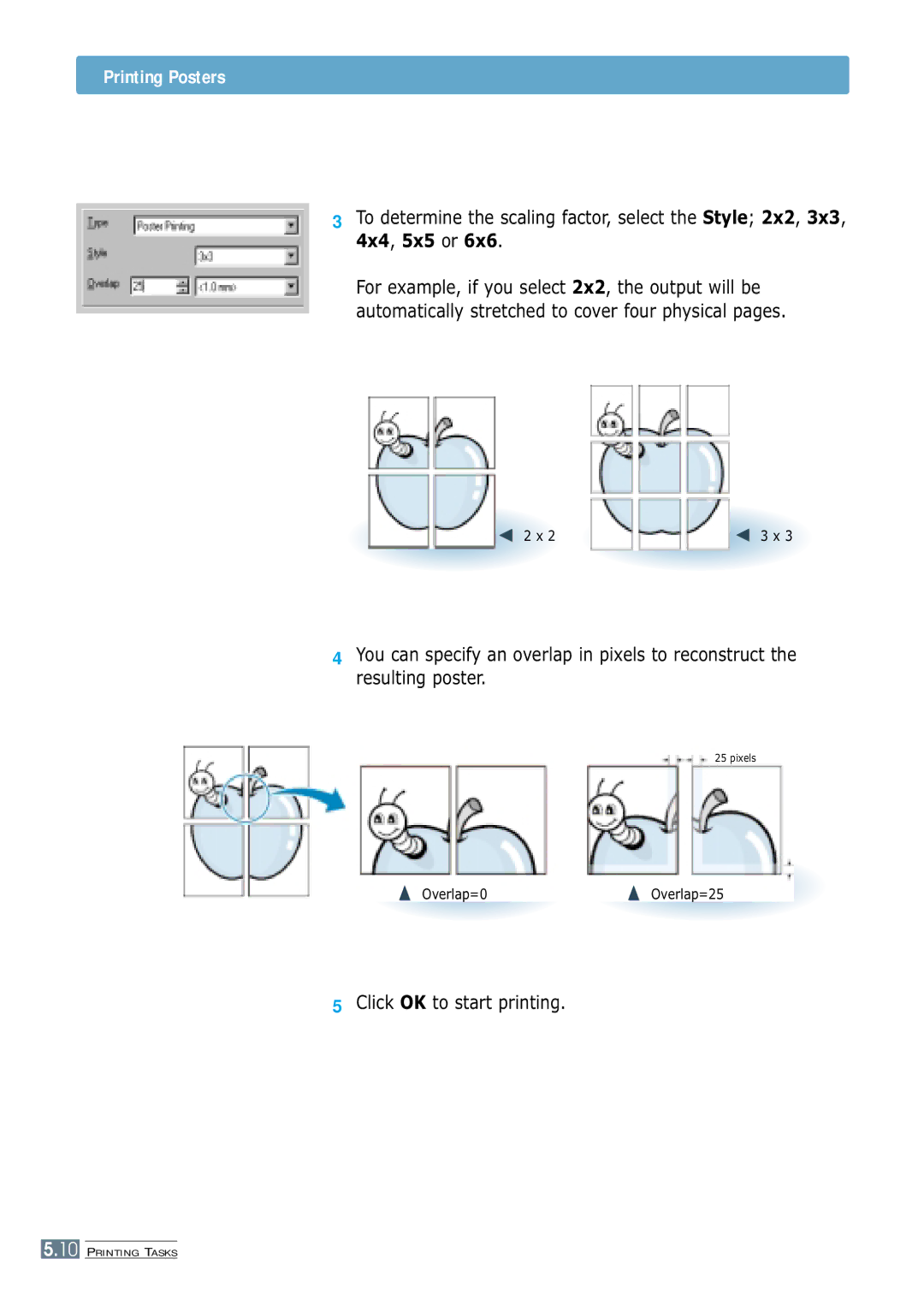 Samsung ML-1200 Series manual Printing Posters 