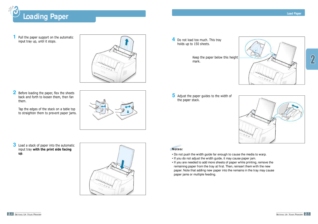 Samsung ML-1200 manual Loading Paper, Load Paper 