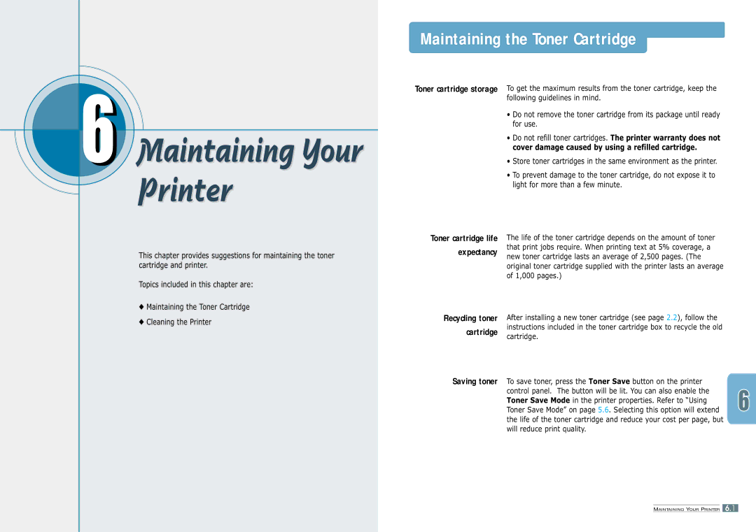 Samsung ML-1200 manual Saving toner 