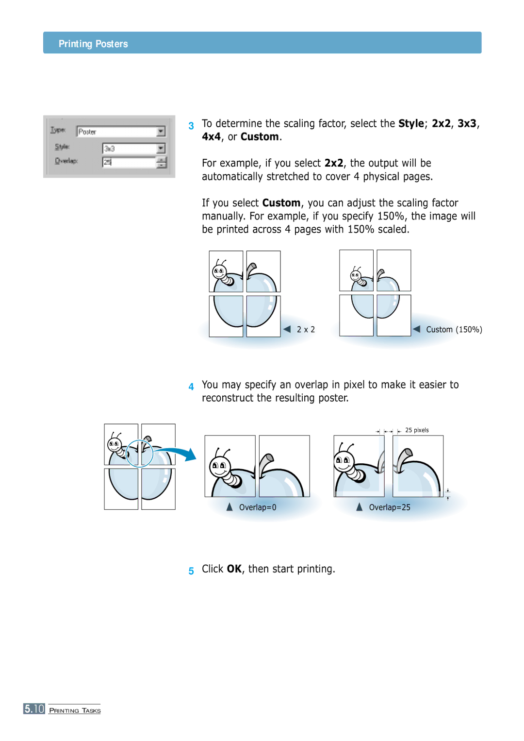 Samsung ML-1250 manual Printing Posters 