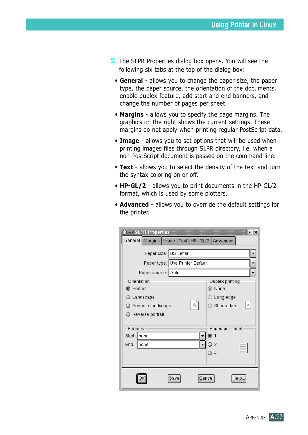 Samsung ML-1430 manual Appendix A.27 