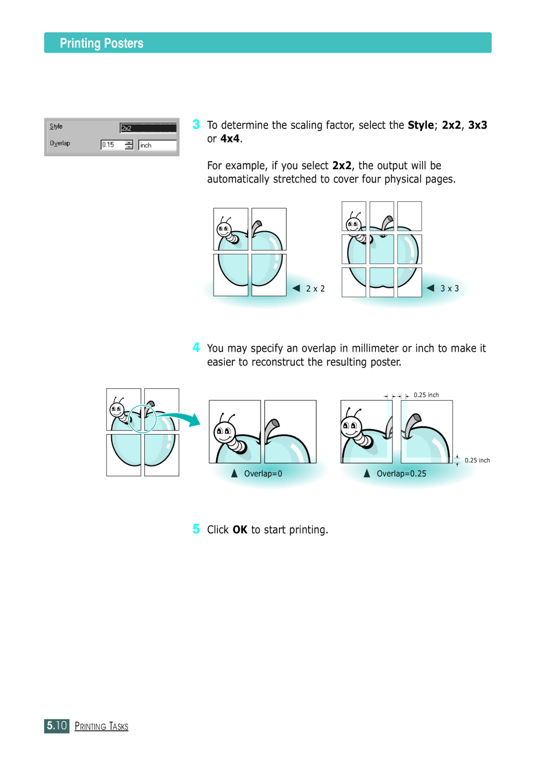 Samsung ML-1430 manual Printing Posters 